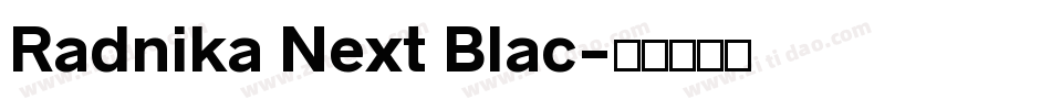 Radnika Next Blac字体转换